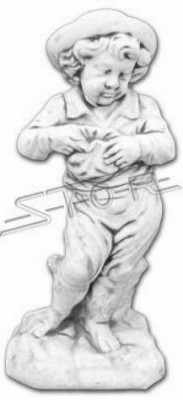 Jongen 69cm figuur standbeeld beeldhouwwerk beelden sculptuur standbeelden tuindecoratie