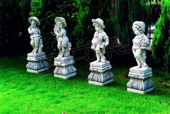 Jongen 70cm Figuur Standbeeld Beelden Sculptuur Beelden Tuin Wit Decoratie