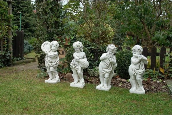 Jongen 70cm figuur standbeeld figure sculptuur beelden wit tuindecoratie