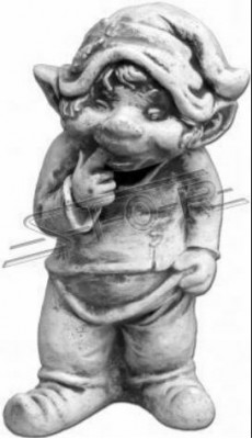 Jongen Bub 40cm Figuur Standbeeld Beeldhouwwerken Decoratieve Beelden Tuin
