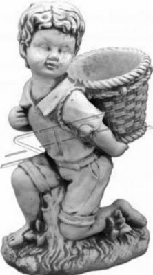 Jongen jongen 40cm figuur standbeeld figuren sculptuur beelden tuin