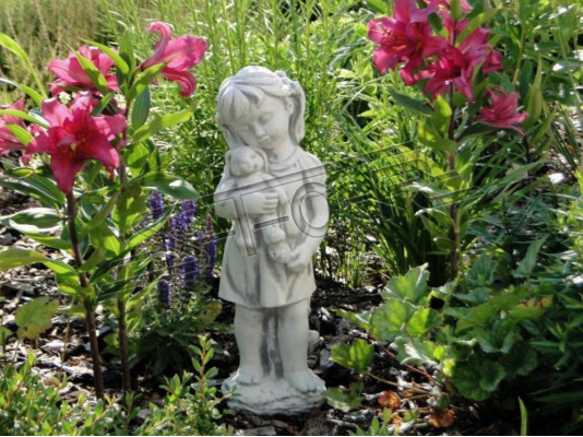 Kind 44 cm Sculptuur Ontwerp Figuur Standbeeld Tuin Figuren Beelden