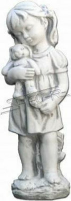 Kind 44 cm Sculptuur Ontwerp Figuur Standbeeld Tuin Figuren Beelden