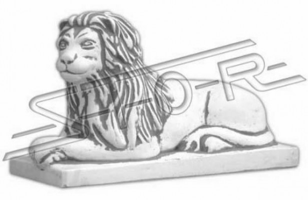 Leeuw Liggende Standbeeld Figuur Tuin Terras Decoratie Sculptuur