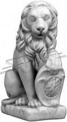 Leeuw tuinbeeld Terras tuin sculptuur Decoratieve figuren Sculpturen