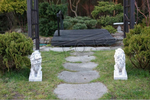 Leeuwen tuinbeeld Terras tuin Sculptuur Beelden Sculpturen Decoratie Standbeelden