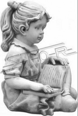 Meisje Zittend Figuur Standbeeld Decoratieve Figuren Sculptuur Standbeelden Tuin