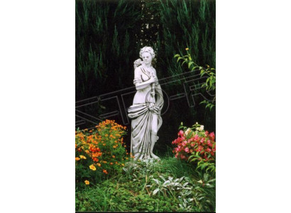 Romeinse figuur standbeeld vrouw figuren beelden decoratieve sculptuur beeldhouwwerken