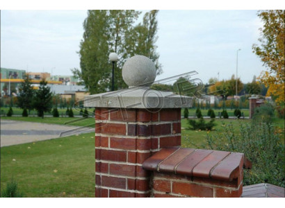 Zuil Kop Decoratie Standbeeld Sculptuur Tuin Hek Decoratie Steen