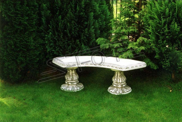 Stenen bank Ronde banken Tuin Terrasmeubilair 135cm Standbeeld