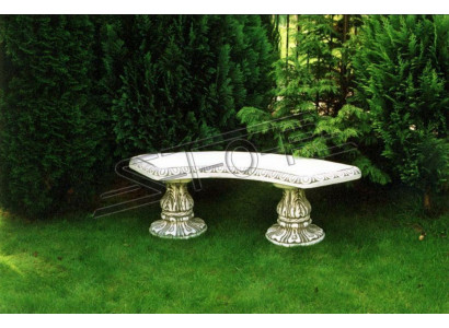 Stenen bank Ronde banken Tuin Terrasmeubilair 135cm Standbeeld