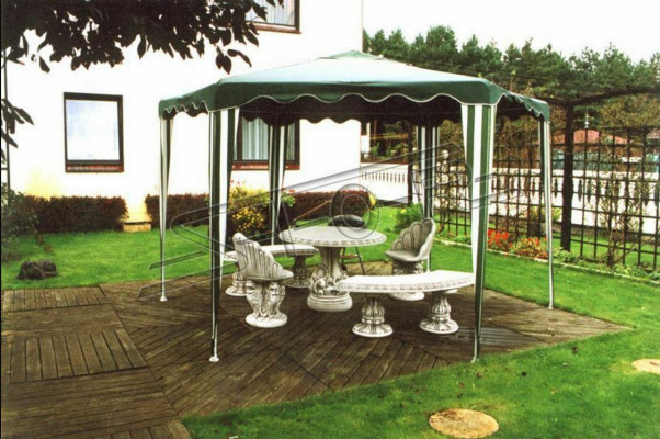 Stenen bank Ronde banken Tuin Terrasmeubilair 135cm Standbeeld