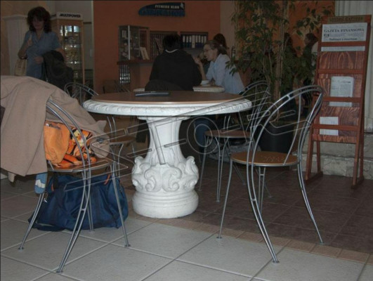 Stenen tafel terras tuin decoratie meubels Edel antiek stijl ontwerp