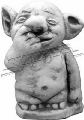 Trol 22cm sculptuur ontwerpfiguur standbeeld tuinfiguren beelden