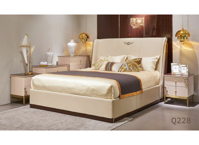 Bed 2x bedside table 3 pcs. Bedroom Sets Design Modern Luxury Beds