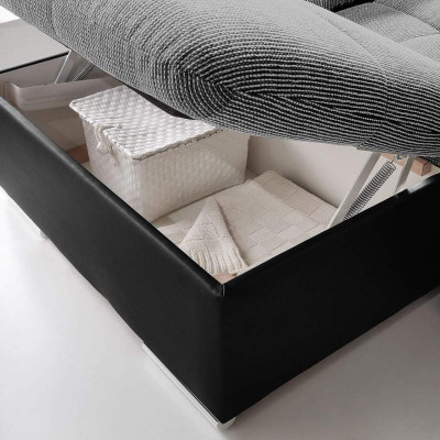 Hoekbank Stof U-vorm Slaapfunctie Bank Ontwerp Bekleding Textiel Leer Hoek