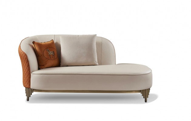 Beige-Oranje woonkamer bankstel Luxe 3+2 zits set 2-delig.
