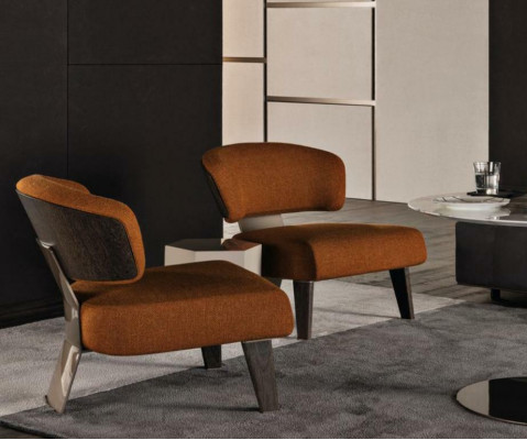 Ontwerp Fauteuil Bank Bank Relax Stof Luxe Lounge TV Club Zits-duitser.