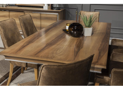 Luxe eettafel 207x101cm Tafel Elegante eetkamertafels Houten meubelen
