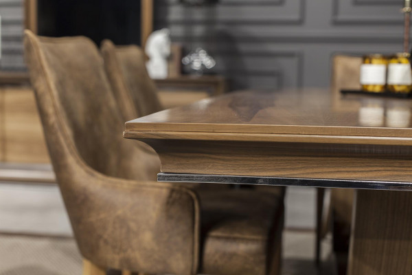 Luxe eettafel 207x101cm Tafel Elegante eetkamertafels Houten meubelen