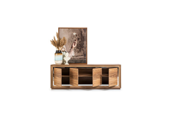 Bruine commode dressoir buffet kast meubels dressoir Sideboard 218cm.