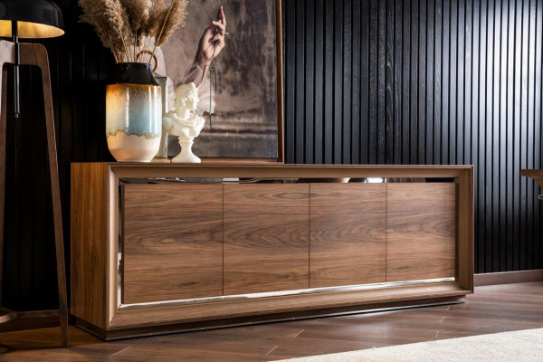 Bruine commode dressoir buffet kast meubels dressoir Sideboard 218cm.