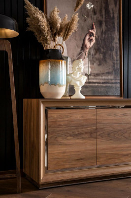 Bruine commode dressoir buffet kast meubels dressoir Sideboard 218cm.