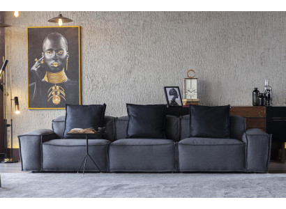 Gezellig bankstel woonkamer 300cm Grote bank Banken Bankstellen Stoffen bank Textiel