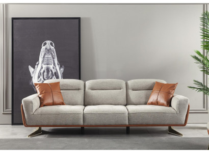 Gezellige bank woonkamer 260cm Grote bank Bankstellen Stoffen bank Textiel