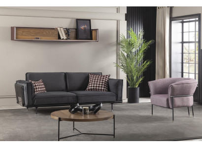 Bank 3+1 zits in grijs Moderne bank Meubels Bankstel Italiaans interieur