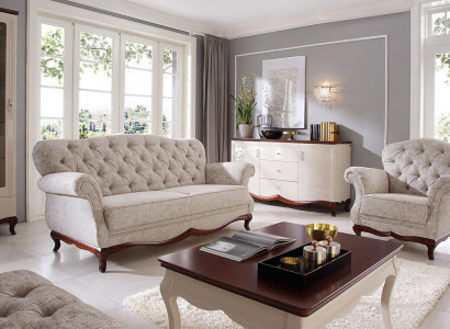 Zitkussen Chesterfield bankstel bank bank 2-delige banken banken 3+1