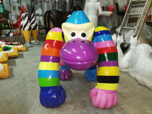 Ontwerper Figuur Standbeeld Moderne Figuren Beelden Decoratie Deco Gorilla Tuin Nieuw