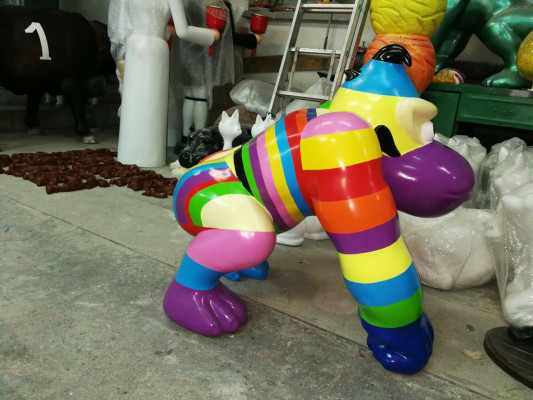 Ontwerper Figuur Standbeeld Moderne Figuren Beelden Decoratie Deco Gorilla Tuin Nieuw