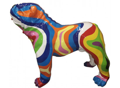 Abstracte hond decoratie Kleurrijke figuur sculptuur standbeeld tuin standbeelden