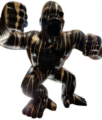 Ontwerp Figuur Standbeeld Sculptuur Beelden Gorilla Abstract Terras Decoratie Deco