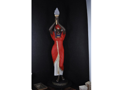 Vloerlamp Sculptuur Figuur Lampen Verlichting Egypte Standbeeld Figuren Sculpturen Decoratie