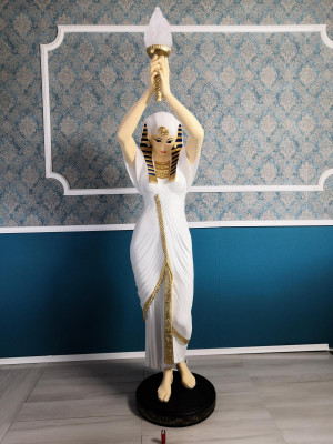Ontwerp vloerlamp Egyptische vrouw figuur vloerlamp lichten vloerlamp figuur