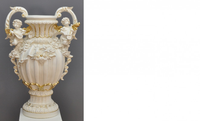 XXL Vaas Tafeldecoratie Deco Vazen Antieke Stijl Sculptuur Figuur Kelk Rome 71cm  XXL Vaas Tafeldecoratie Deco Vazen Antieke Stijl Sculptuur Figuur Kelk Rome 71cm