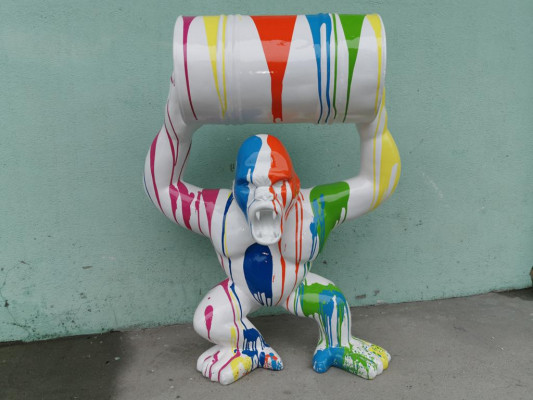 Abstracte figuur Standbeeld Moderne figuren Standbeelden Gorilla sculpturen Decoratie tuin