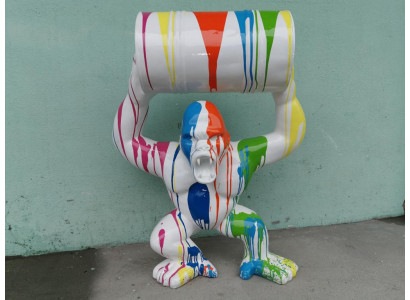 Abstracte figuur Standbeeld Moderne figuren Standbeelden Gorilla sculpturen Decoratie tuin