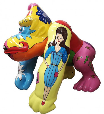 Abstracte gorillafiguur standbeelden decoratie tuinontwerp designerfiguur beeld