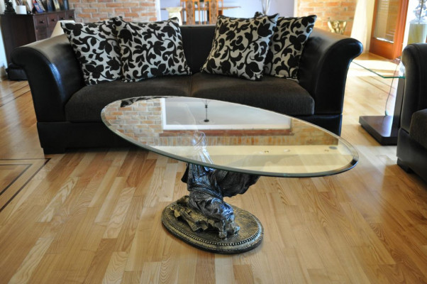 Ontwerp Medusa Salontafel Glazen Tafel Bijzettafels Bank Klassiek 42cm