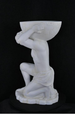 Vaas Standbeeld Atlas IJskast Sculptuur Figuur Bloemen Vazen Sculpturen Figuren Wereldbol