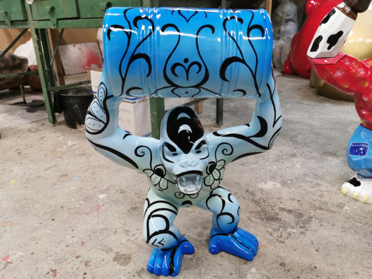 Beelden standbeelden decoratie deco Gorilla tuin Nieuw ontwerpfiguur standbeeld modern