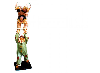 Ontwerp Clown-Acrobaat Figuur Standbeeld Sculptuur Figuren Sculpturen Decoratie 5020