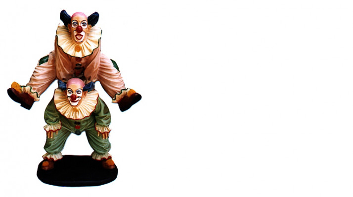 Ontwerp Clown-Acrobaat Figuur Standbeeld Sculptuur Figuren Sculpturen Decoratie 5021