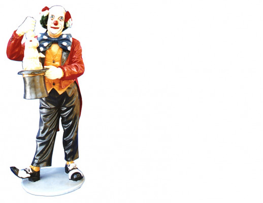 Ontwerp Clown Magiër Figuur Standbeeld Sculptuur Figuren Decoratie Deco 5027