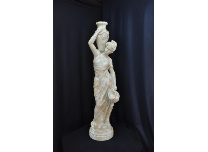 Vrouw Beeld Vaas Vaas Figuur Tuinbeeld Beelden Figuren Waterdraagster 345