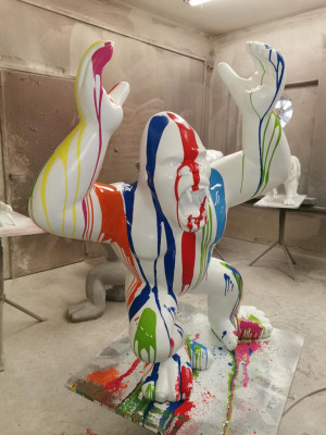 Beelden decoratie Deco Gorilla Tuin Nieuwe Designer Figuur Standbeeld Moderne Figuren