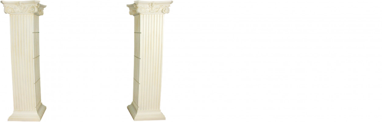 Regal Glas Vitrine Romeinse zuilen rek vitrines XXL 210cm kolom Egypte nieuw